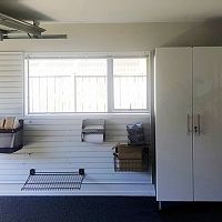 Garage cabinets and wall racking